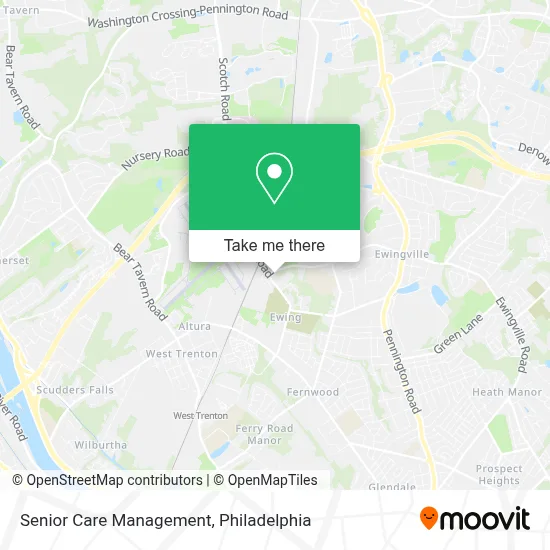 Senior Care Management map