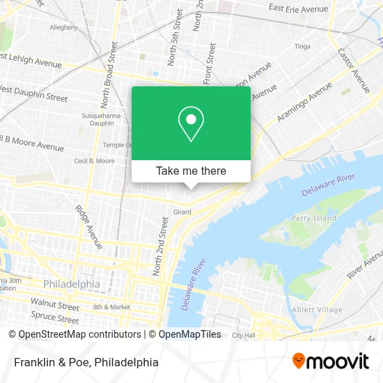 Franklin & Poe map