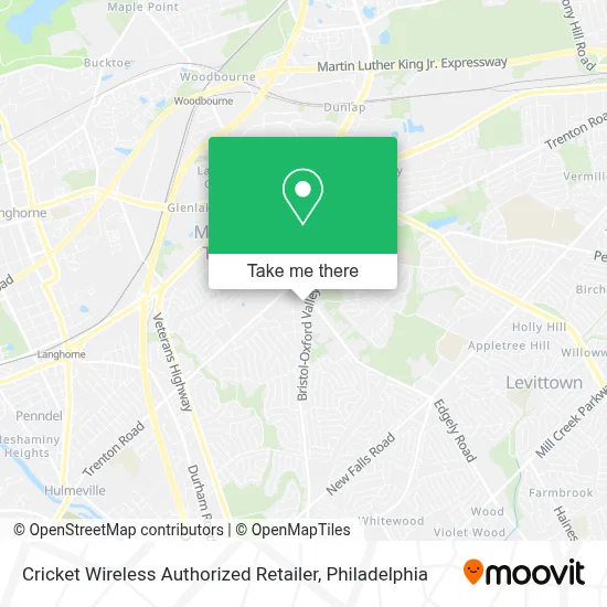 Cricket Wireless Authorized Retailer map
