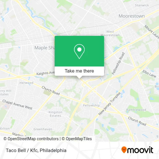 Taco Bell / Kfc map