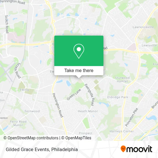 Gilded Grace Events map