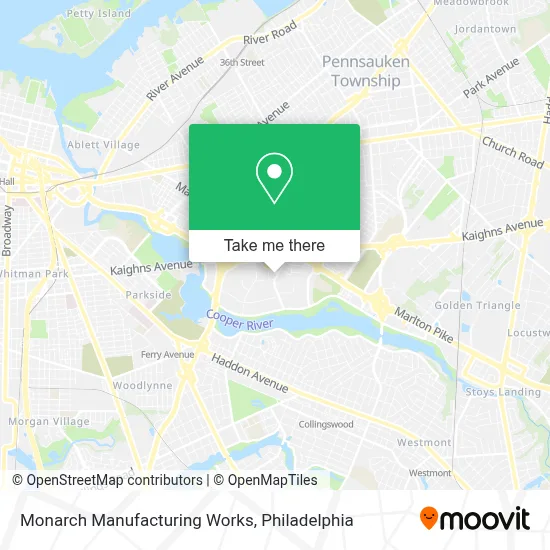 Monarch Manufacturing Works map
