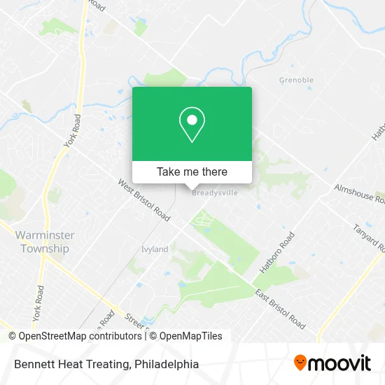 Bennett Heat Treating map