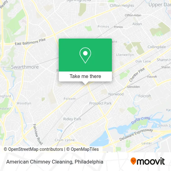 American Chimney Cleaning map
