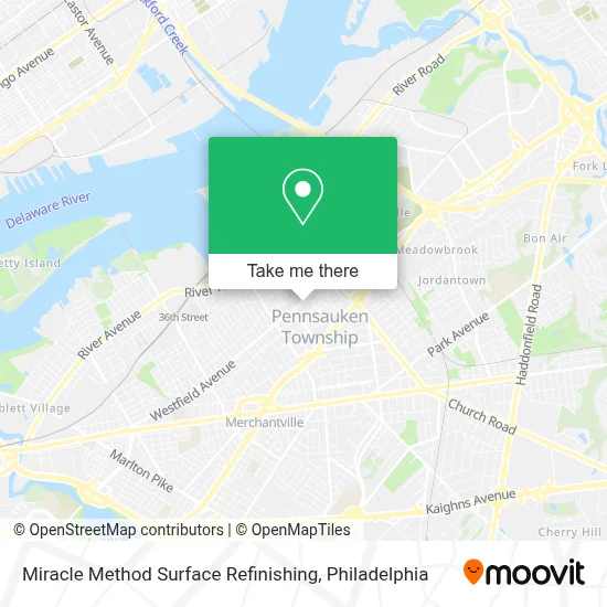 Miracle Method Surface Refinishing map