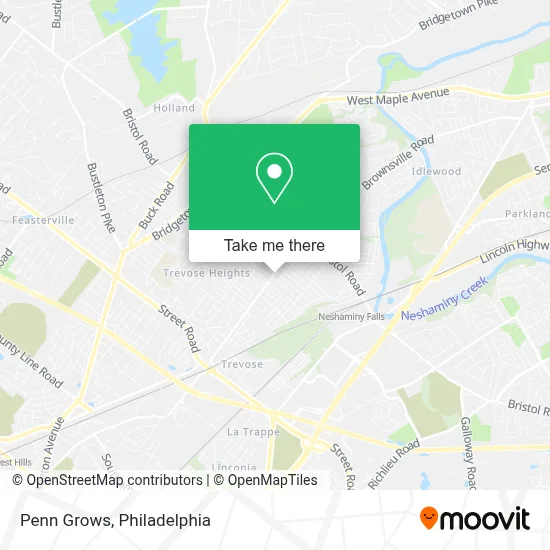 Penn Grows map