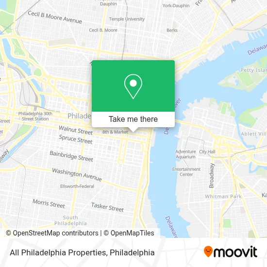 All Philadelphia Properties map