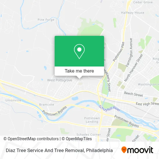 Diaz Tree Service And Tree Removal map