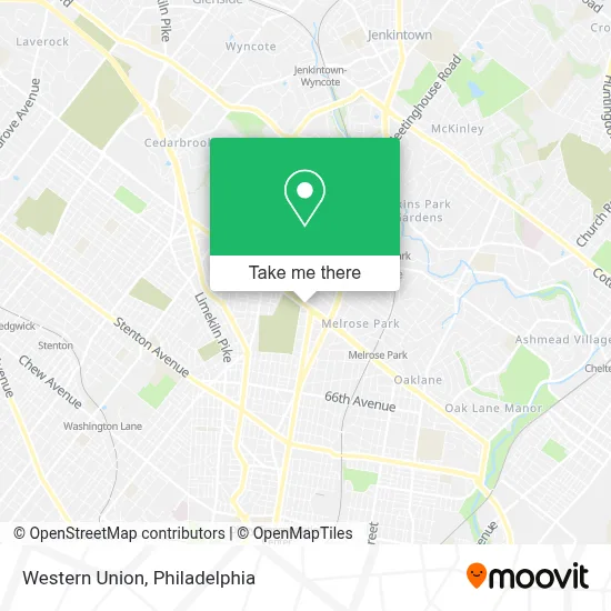 Western Union map