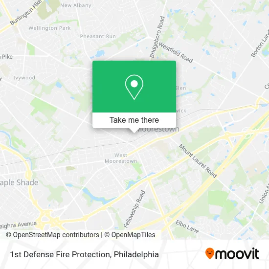 1st Defense Fire Protection map