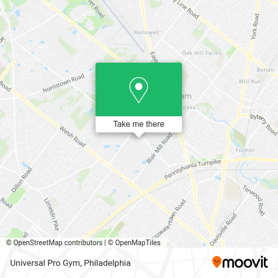 Universal Pro Gym map
