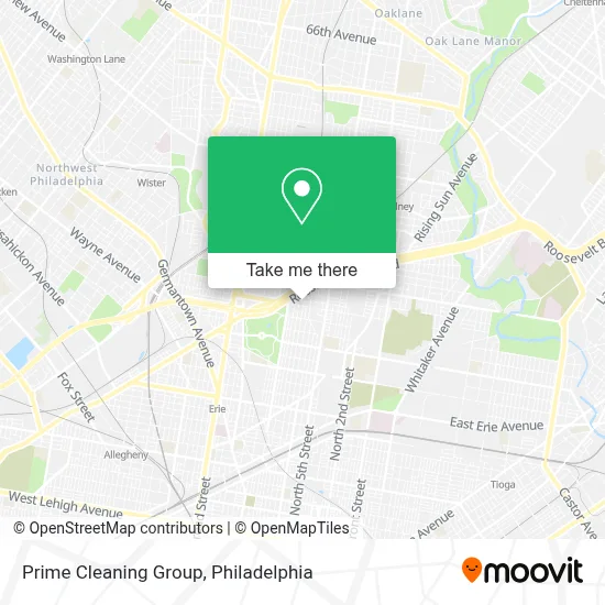 Prime Cleaning Group map
