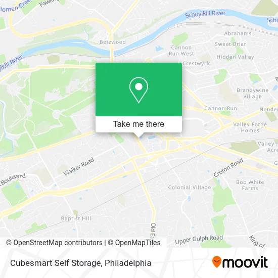 Cubesmart Self Storage map