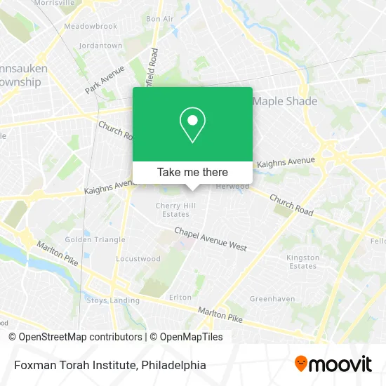 Foxman Torah Institute map