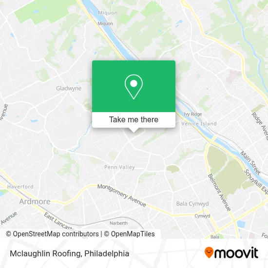 Mclaughlin Roofing map
