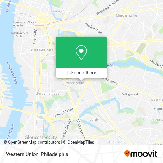 Western Union map