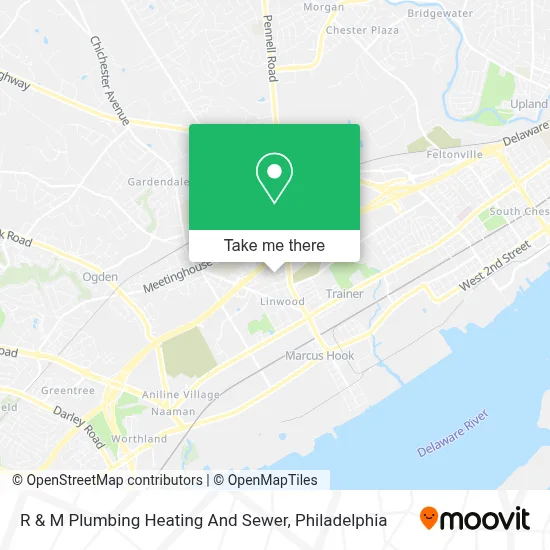 R & M Plumbing Heating And Sewer map