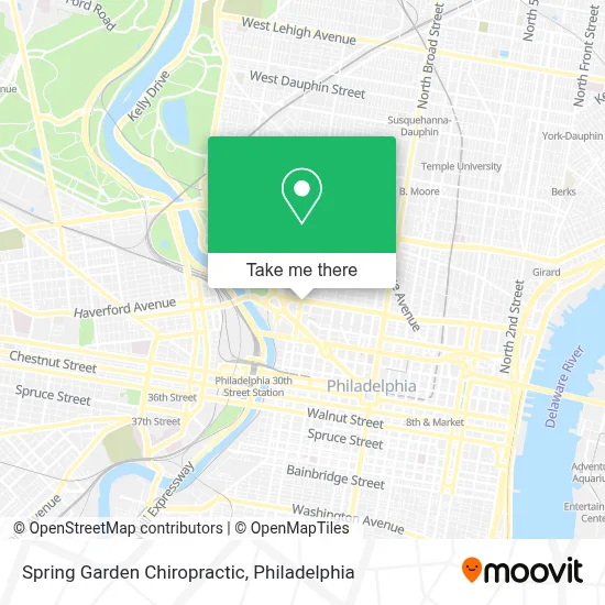 Spring Garden Chiropractic map