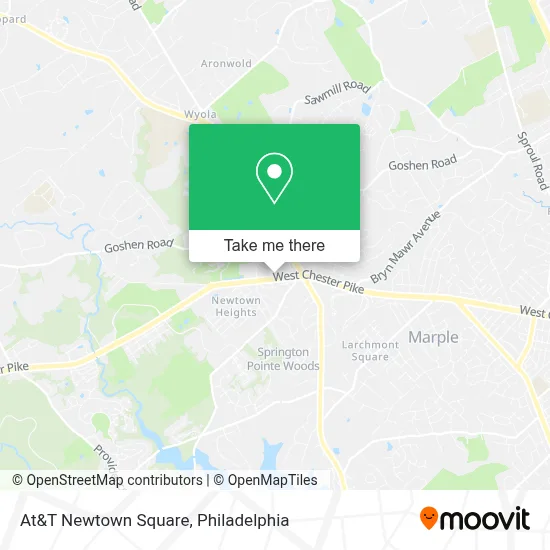 At&T Newtown Square map