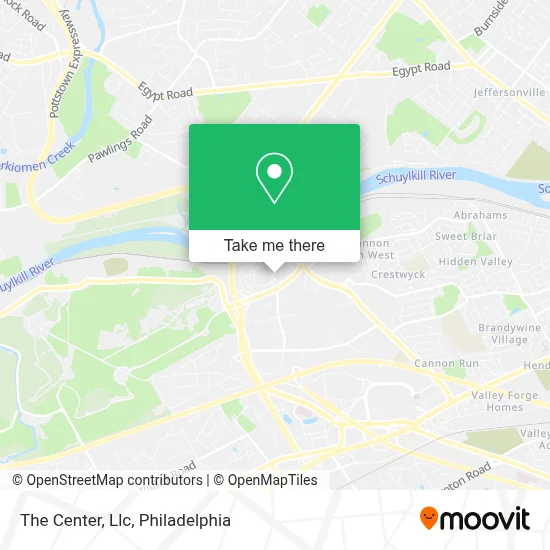 The Center, Llc map