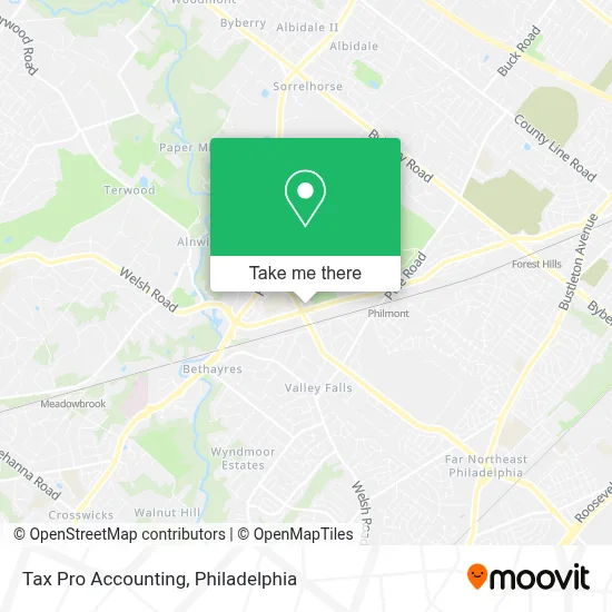 Tax Pro Accounting map