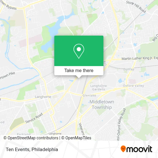 Ten Events map