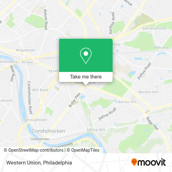Western Union map