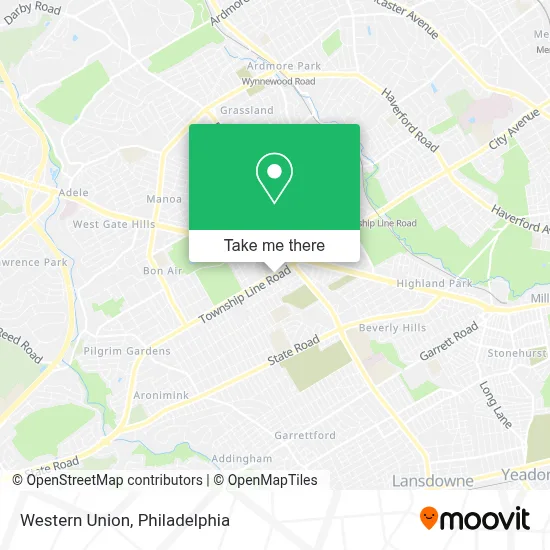 Western Union map