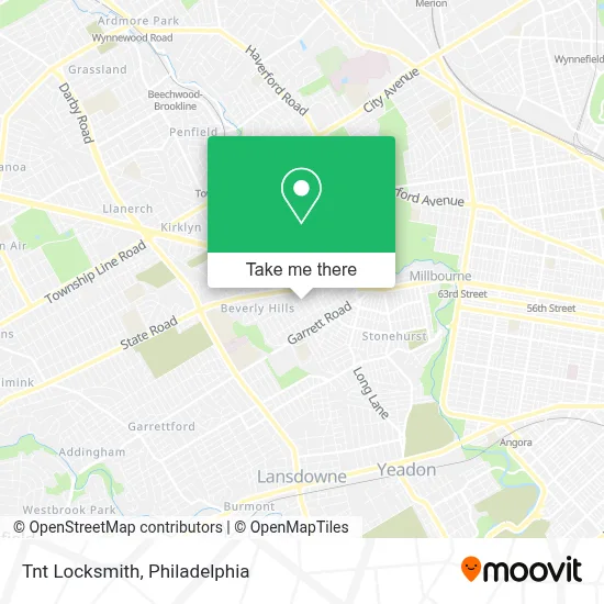 Tnt Locksmith map