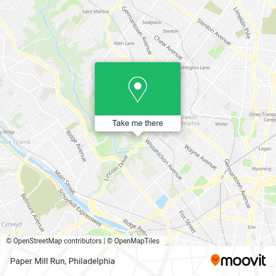 Paper Mill Run map