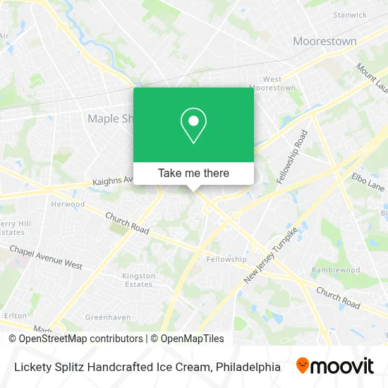 Lickety Splitz Handcrafted Ice Cream map