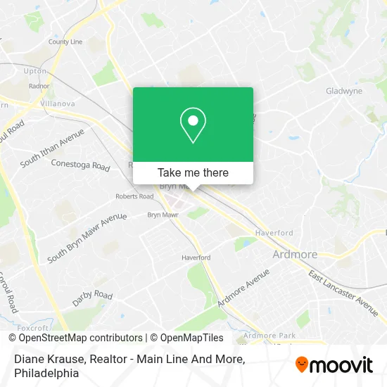 Diane Krause, Realtor - Main Line And More map