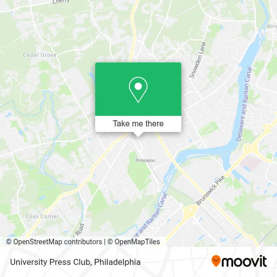 University Press Club map