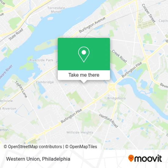 Western Union map