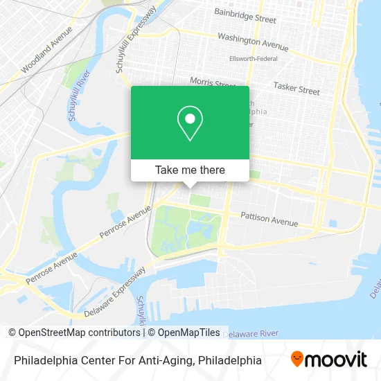 Philadelphia Center For Anti-Aging map
