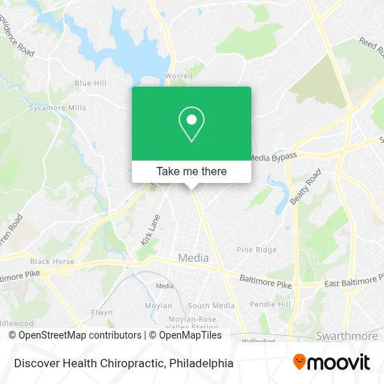 Discover Health Chiropractic map