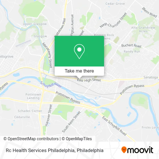 Rc Health Services Philadelphia map