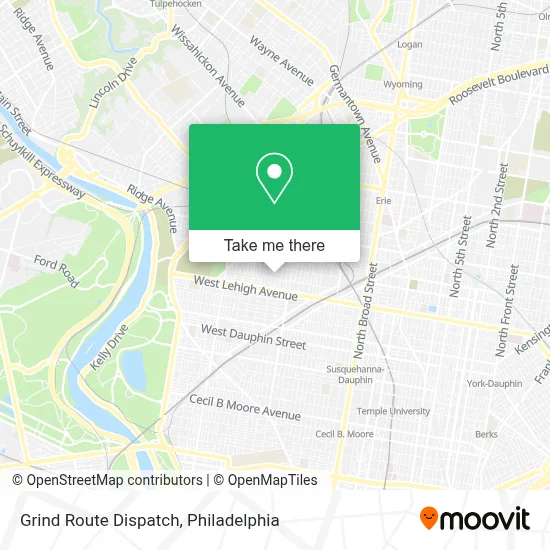Grind Route Dispatch map