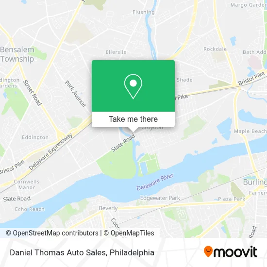 Daniel Thomas Auto Sales map