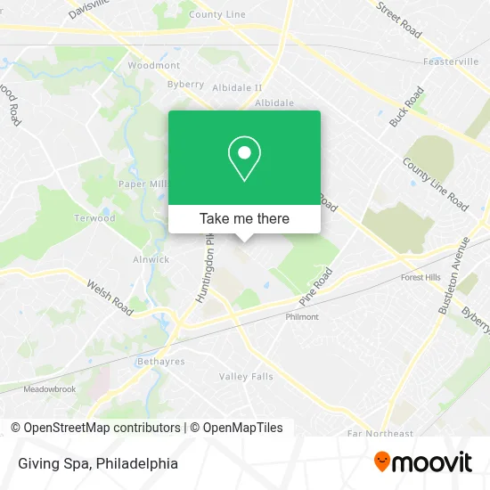 Giving Spa map