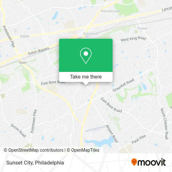 Sunset City map