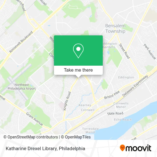 Katharine Drexel Library map