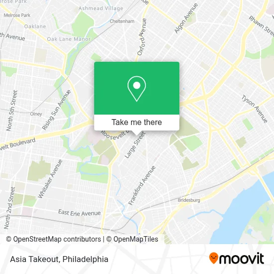 Asia Takeout map