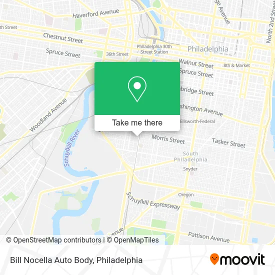 Bill Nocella Auto Body map