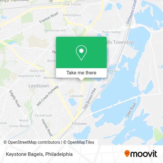 Keystone Bagels map