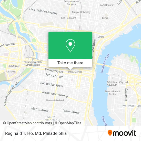Reginald T. Ho, Md map