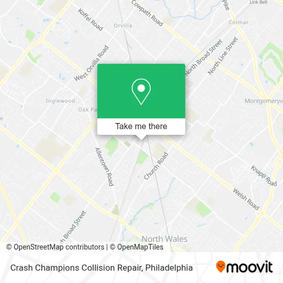 Crash Champions Collision Repair map