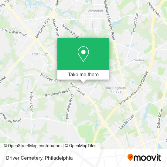 Driver Cemetery map