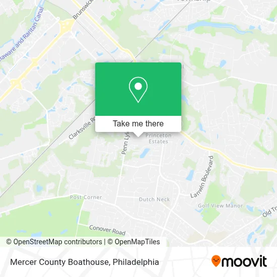 Mercer County Boathouse map