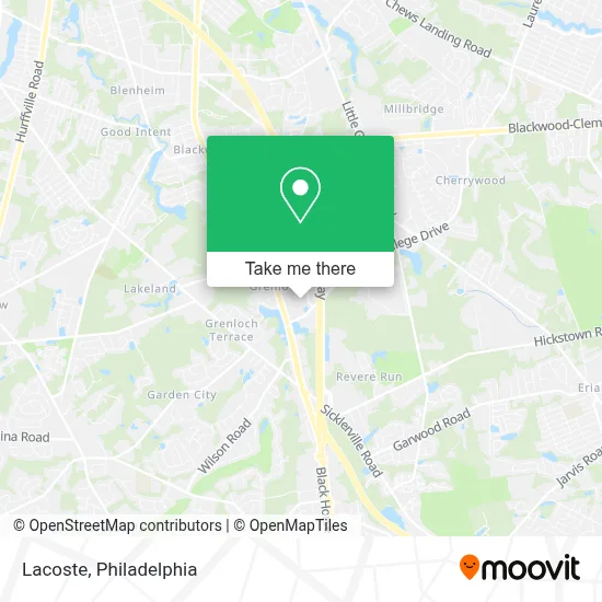 Lacoste map